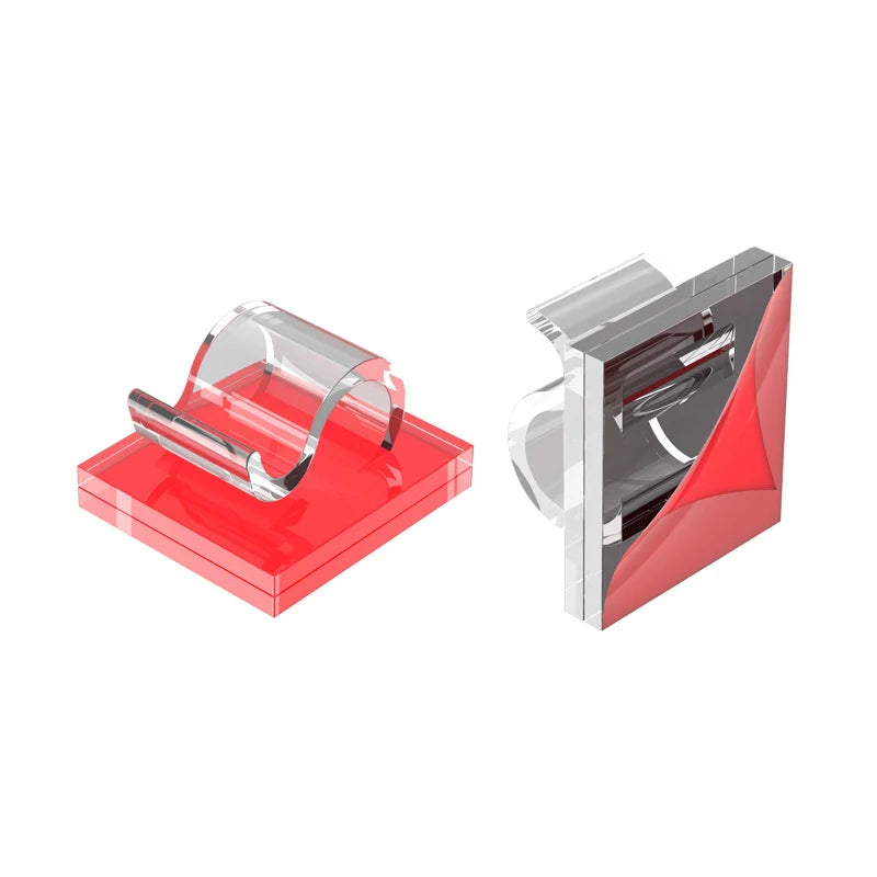 1-100Pcs Self Adhesive Cable Clips Wall Mounted String Light Holder Clamp Wire Organizer Cable Management for Home Office Car