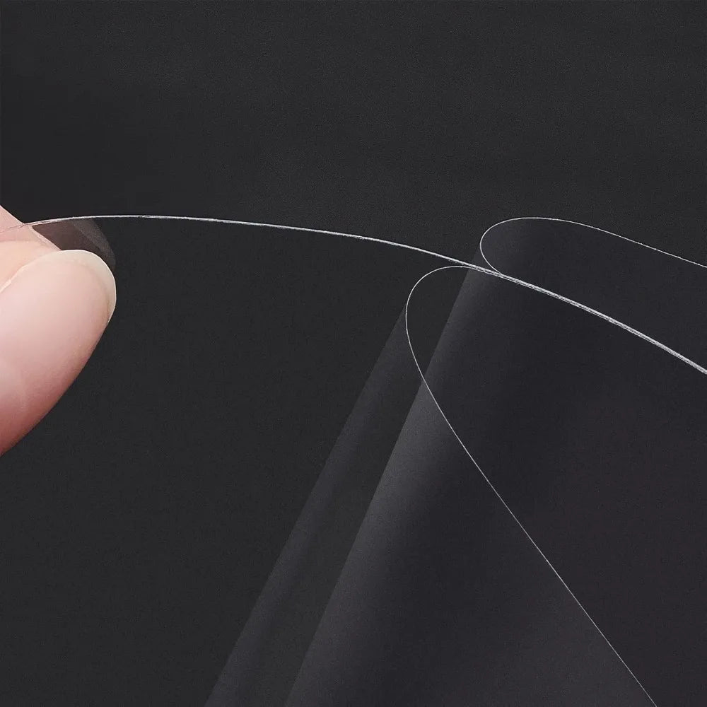 25PCS A4 Size Double Sided Tape Sheets 8.3x11.8Inch Strong PET Adhesive Tap Sheet for Arts Craft Photo Albums Making 0.1mm Thick