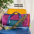 Nylon Dopamine Handbag Men's and Women's Round Barrel Large Capacity Outdoor Sports Versatile Travel Yoga Fitness Bag Foldable