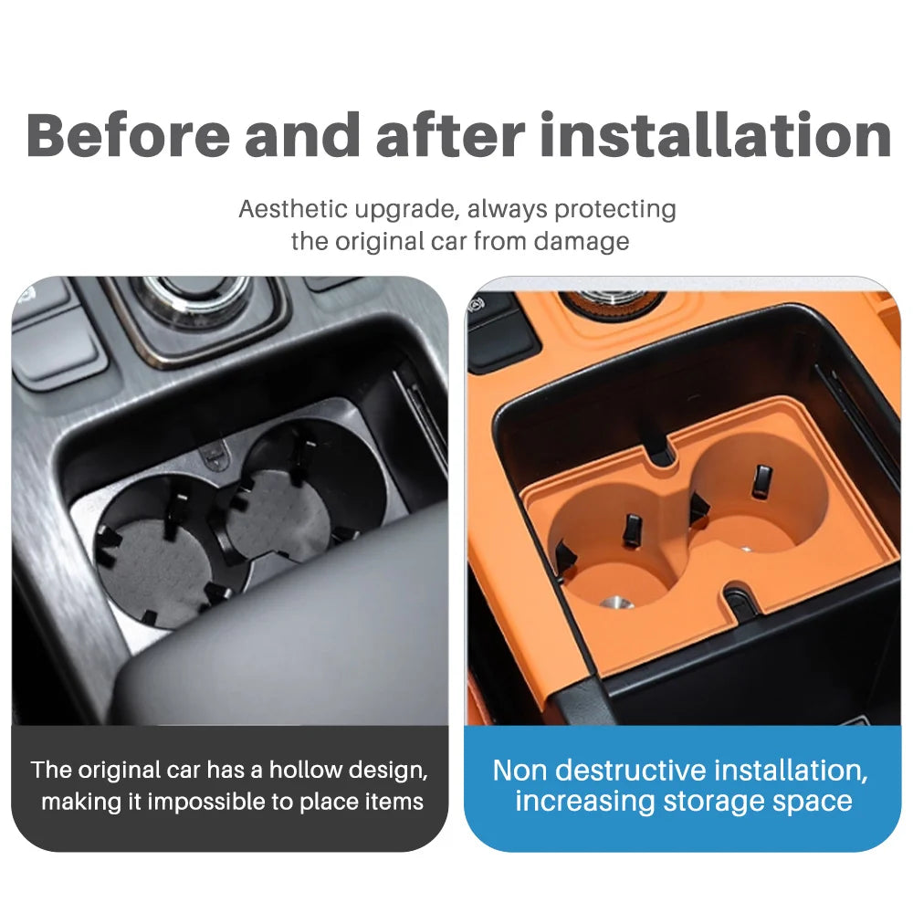 For Haval H9 2024 2025 Car Water Cup Holder Silicone Pad Car Water Cup Holder Liquid Silicone Protective Pad Interior Accessory