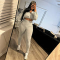 Weird Puss Women Tracksuit 2 Piece Set 2024 Autumn Casual Zip Thin Drawstring Jacket+Leggings Matching Streetwear Sporty Suit