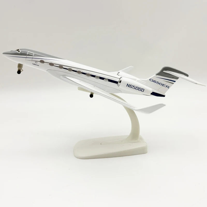 20CM Aircraft Business Jet Gulfstream G650 Aircraft Diecast 1/200 Scale Plane Collectible Miniatures Airplane Diecast Gift