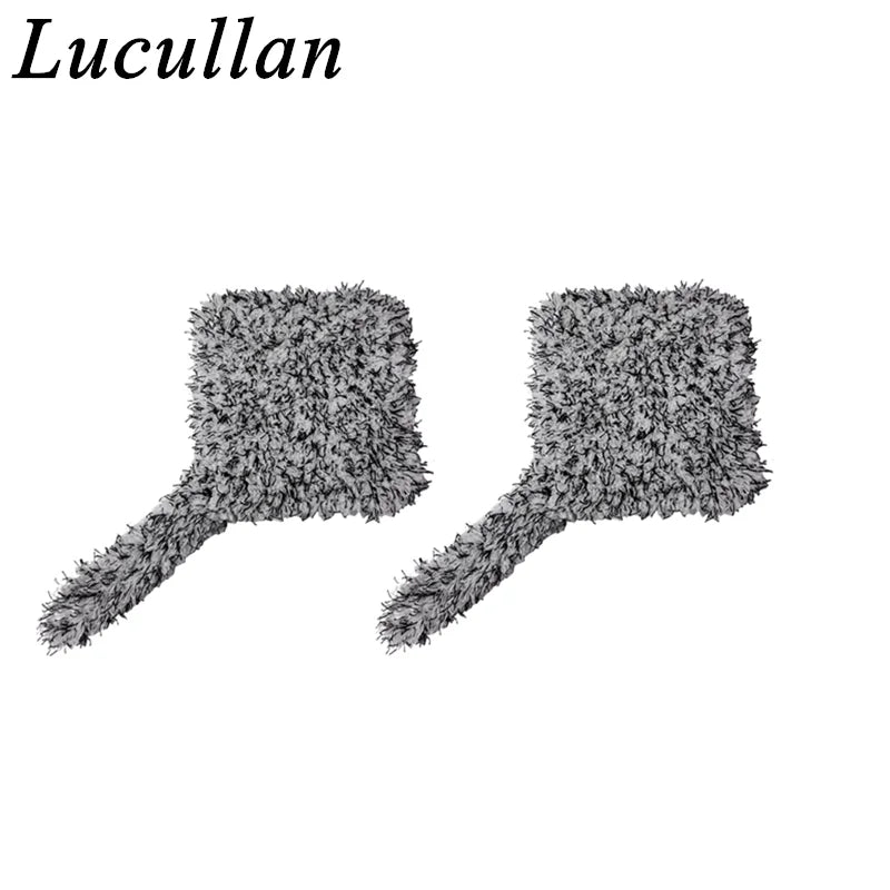 Lucullan Bubble Plus Wash Pad Microfiber Car Wash Sponge With Tail Car Care Detailing Brushes Block