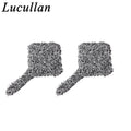 Lucullan Bubble Plus Wash Pad Microfiber Car Wash Sponge With Tail Car Care Detailing Brushes Block