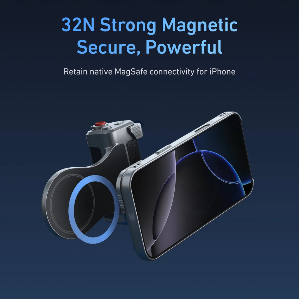 TELESIN Magnetic Master Grip Kit for iPhone 17 Pro ProMax Phone Camera Grip Standard Kit Graphene Cooling Case Handle Holder