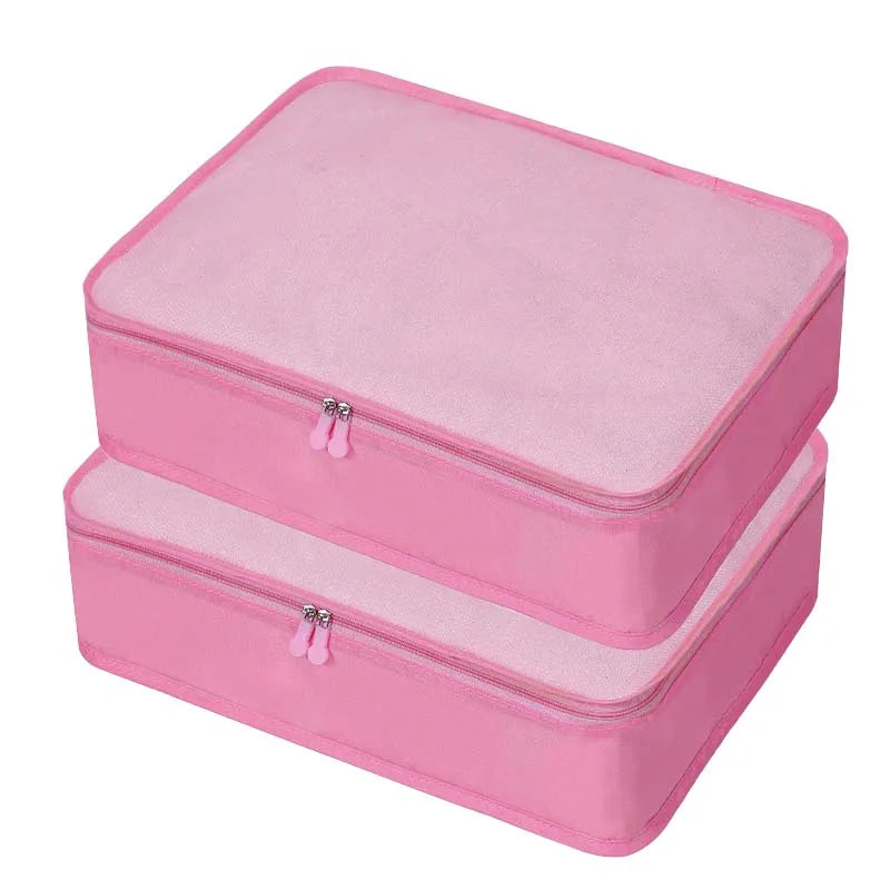 1/3pcs Travel Compressible Packing Multifunction Travel Storage Bag Waterproof Suitcase  Portable Luggage Organizer 3 Size S M L
