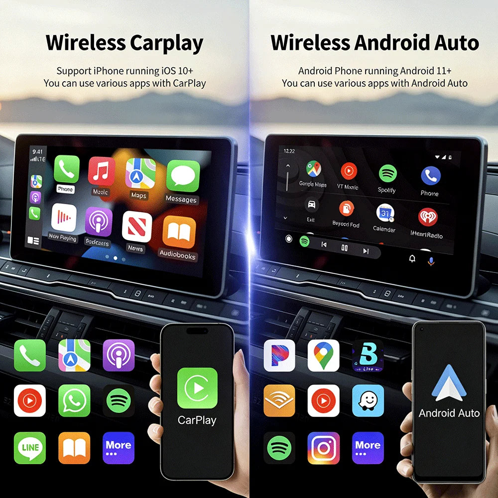 2026 Upgraded Wireless CarPlay Adapter - Fast Auto-Connect, Stable Connection, Mini Size Plug & Play Adapter for iPhone & Androi