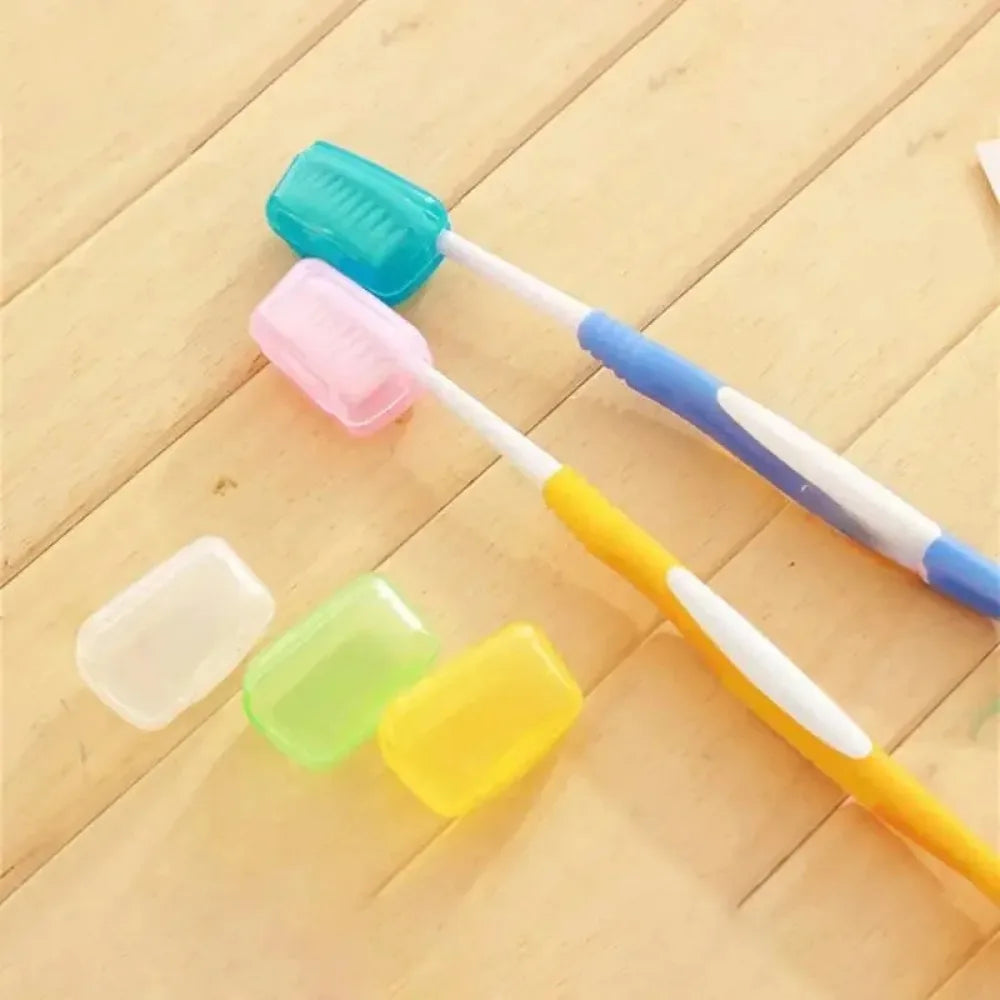 5pcs Portable Toothbrush Head Protector Hygienic Dust-Proof Cover Travel Case for Brush Head Storage Travel Toothbrush Case