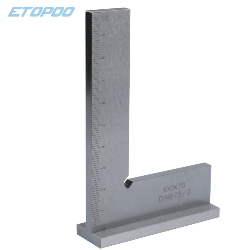 Machinist Square 90 Degree Right Angle Engineer Set with Seat Precision Ground Steel Hardened Angle Ruler Wide Right Angle
