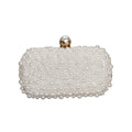 Ladies' new versatile pearl dinner bag fashionable pearl handbag light luxury and high-end white single shoulder crossbody bag