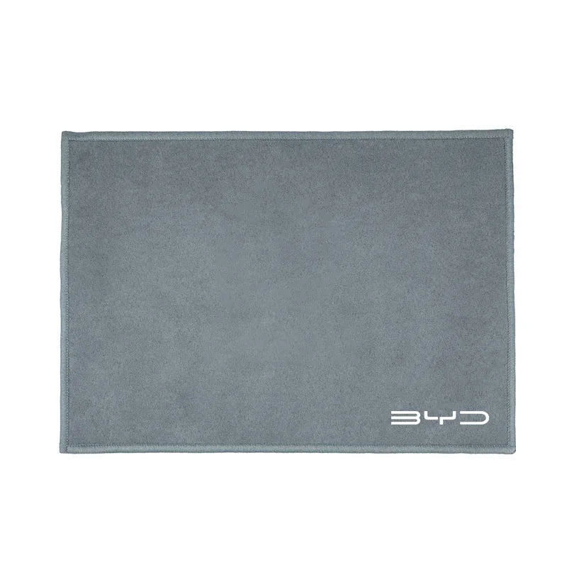 For BYD Dolphin Seagull Seal Song Pro Yuan Up EV QIn Han Plus Tang Max Suede Fleece Microfiber Towel Car Logo Cleaning Rag Cloth