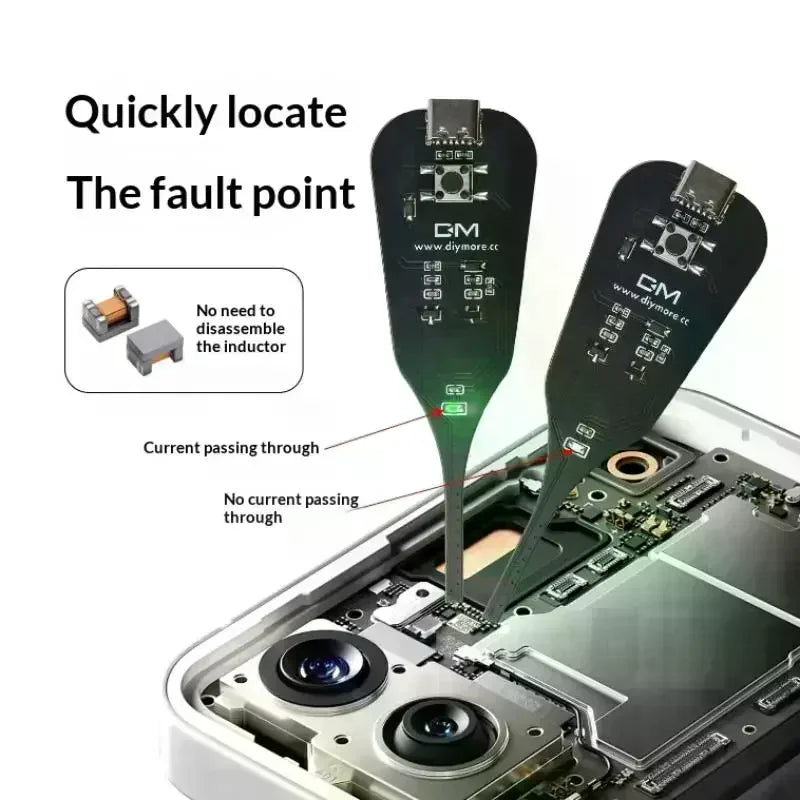 Inductance Tester Non-Contact Coil Detection Tool For PC Mobile Motherboard Repair Diagnostics Quick Fault Check