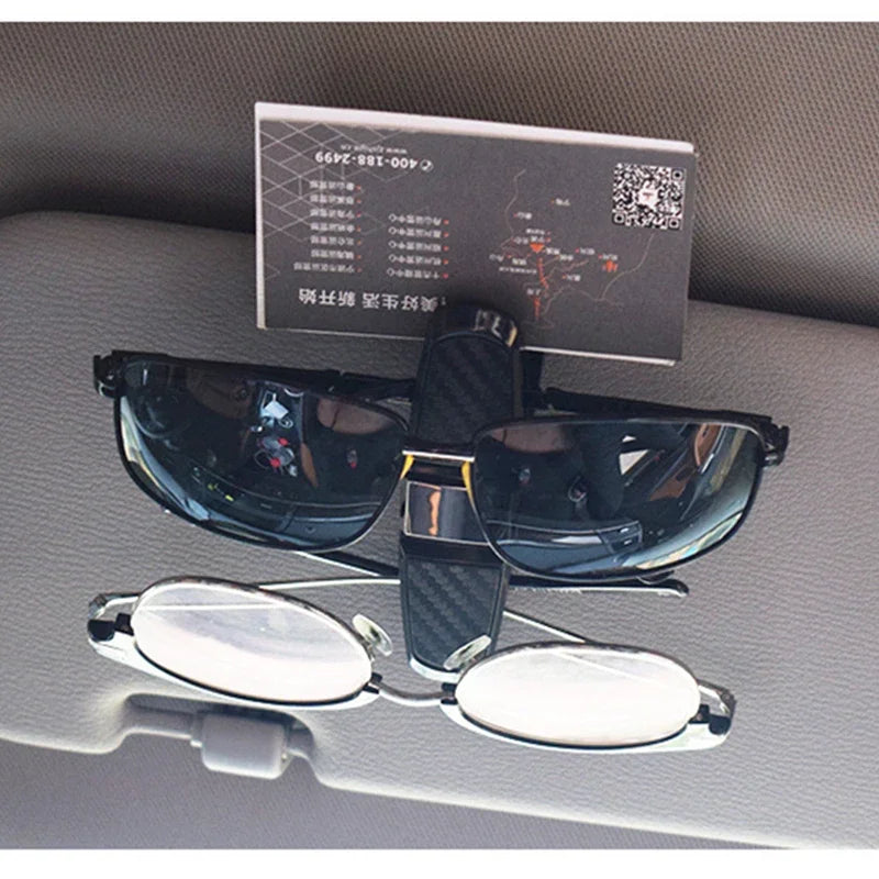 Universal Car Sun Visor Sunglasses Holder Multifunctional Eyeglasses Clip Ticket Card Fastener Auto Glasses Storage Clamp