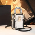 Luxury Designer Brand Bolsas Para Mujeres New High Quality Leather Tongue Square Box Bag Women's Crossbody Handbag Hot Sale