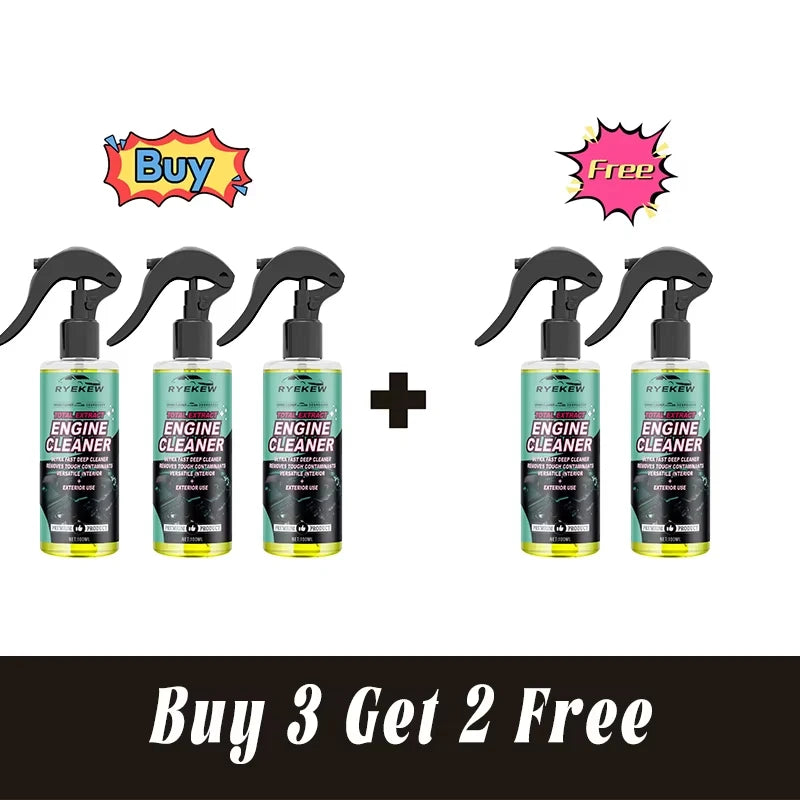 Engine Bay Cleaner Spray for Car Engine Maintenance, Oil Stain Cleaning and Surface Care Detailer
