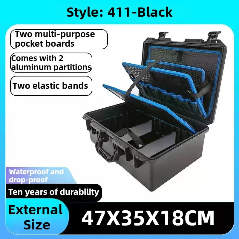 Portable Tool Case Electronic Toolbox Professional Organizer Box for Workers Multi-purpose Storage Cases Tools Accessories