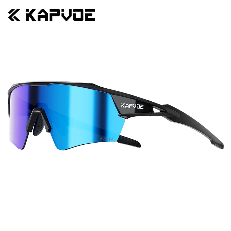Kapvoe Hot Shadowless Photochromic Cycling Glasses Lighteight UV400 Sunglasses Men Women Bike MTB Eyewear Riding Outdoor Running