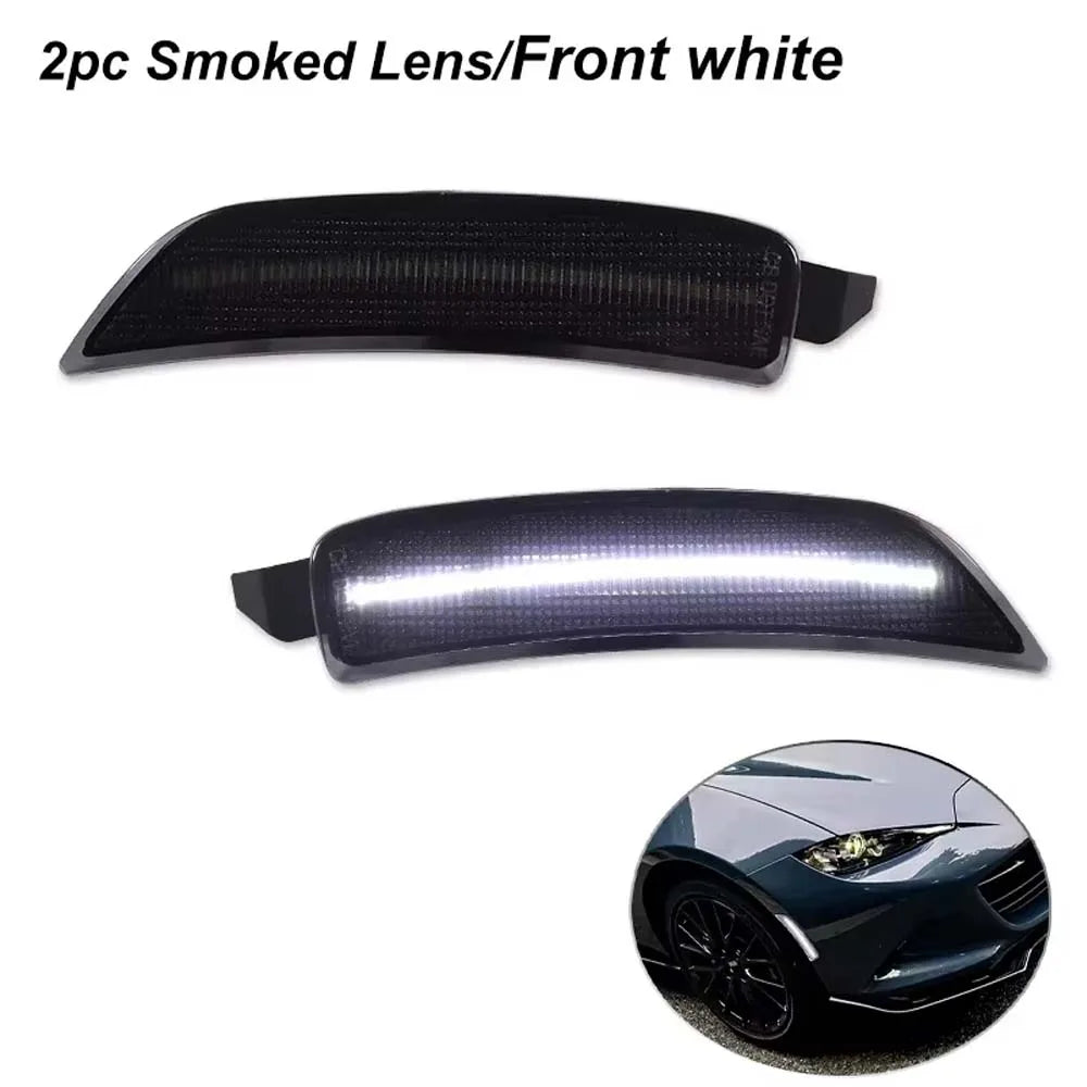 Amber/White/Red LED Front/Rear Side Marker Indicator Lights Turn Signal Light For Mazda MX-5 Miata 2016-2023 Fender Flare Lights
