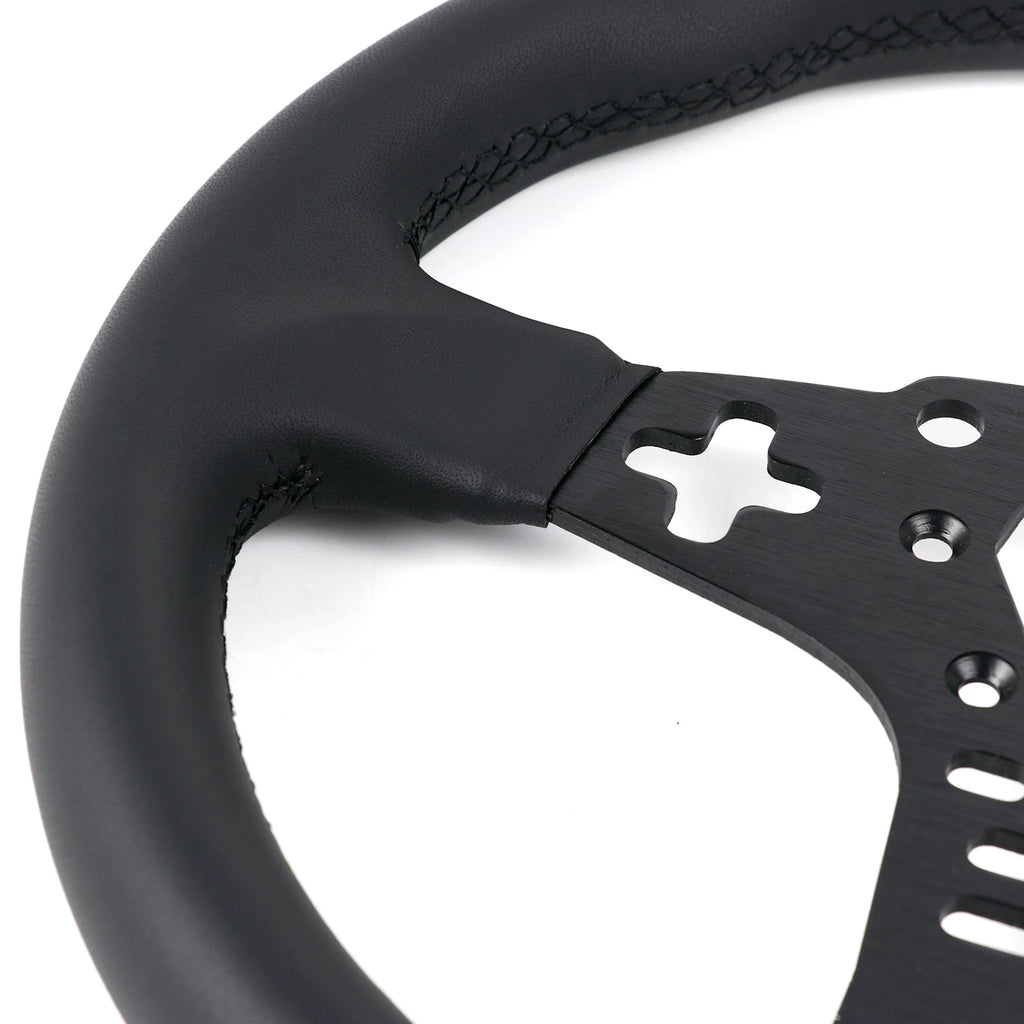 ES&ESX R3 R5 12inch/305mm Generic Replacement Sim Racing Steering Wheel Come with Paddle Shifter Extension
