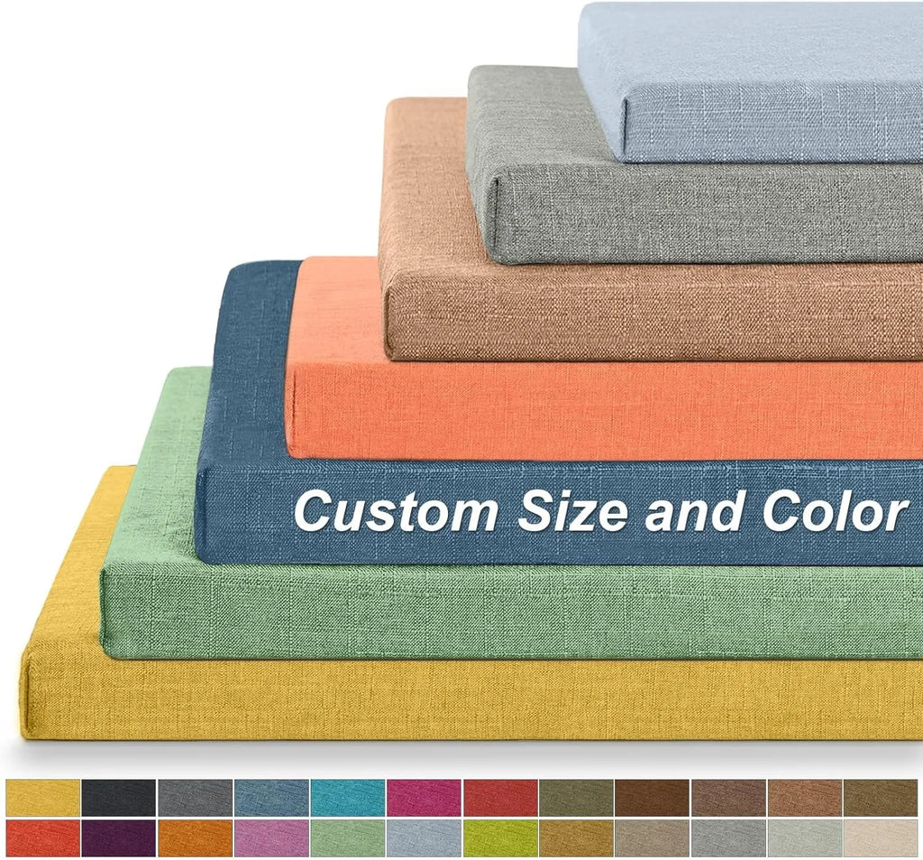 Custom Bench Cushions Bay Window Cushion Chair Seat Sofa Pillow Decorative Cushion For Sofas Garden Bench Seat Swing Backseat