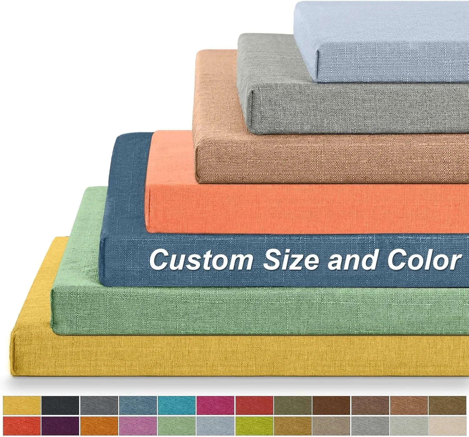 Custom Bench Cushions Bay Window Cushion Chair Seat Sofa Pillow Decorative Cushion For Sofas Garden Bench Seat Swing Backseat