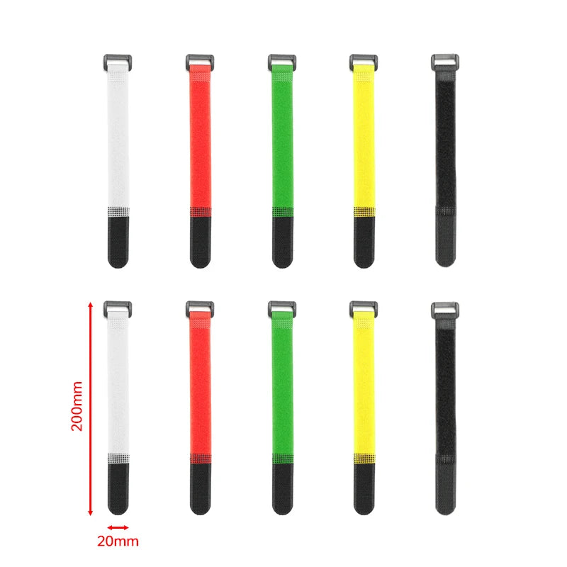 5~300pcs Cable Ties Nylon Reusable Self Adhesive Width 20mm Strap Reverse Buckle Line Wire Organizer Hook Loop Bundle Fastener