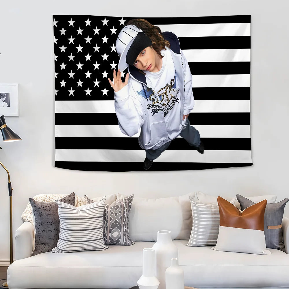 Singer T-Tom Kaulitz flag Custom Camping Garden Decor Party Backdrops Wall Art Family Gifts