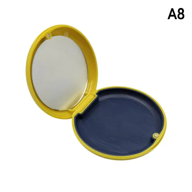 Dental Invisible Bracess Retainer Case Magnetic Portable Mouth Guard Denture Storage Box Tooth Case With Mirror Travel
