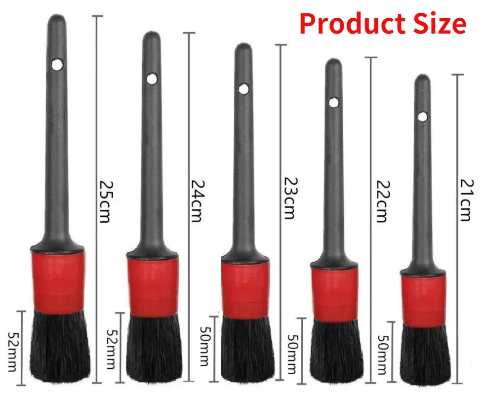 26/17/13/5Pcs Detailing Brush Set Car Cleaning Brushes Power Scrubber Drill Brush For Car Leather Cleaning Tools