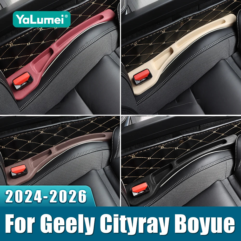 For Geely Cityray Boyue 2024 2025 2026 2PCS Universal Car Seat Leak Proof Strips Gap Side Seam Filler Storage Accessories