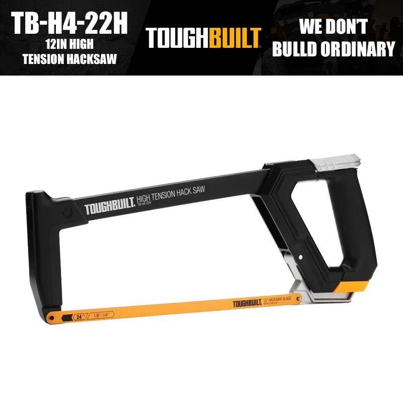 ToughBuilt TB-H4-22H 12in High Tension Hacksaw Hand Tools Accessories Construction Renovation Tools