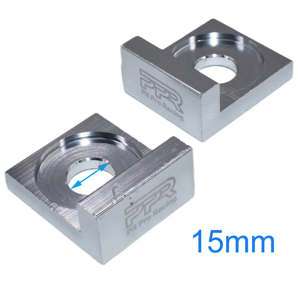 12mm/15mm Aluminum CNC Chain Block Axle Tensioner Adjuster for 110 125cc PIT Quad Trail Dirt Bike ATV Dirt Pit Bike Motocross