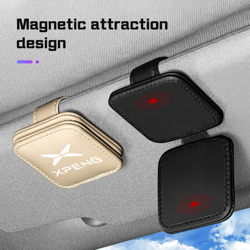 Auto Glasses Holder Clip Car Sunglass Storage Visor Clip For Xpeng G6 G7 G9 X9 P7 P7i P5 MONA M03 G3
