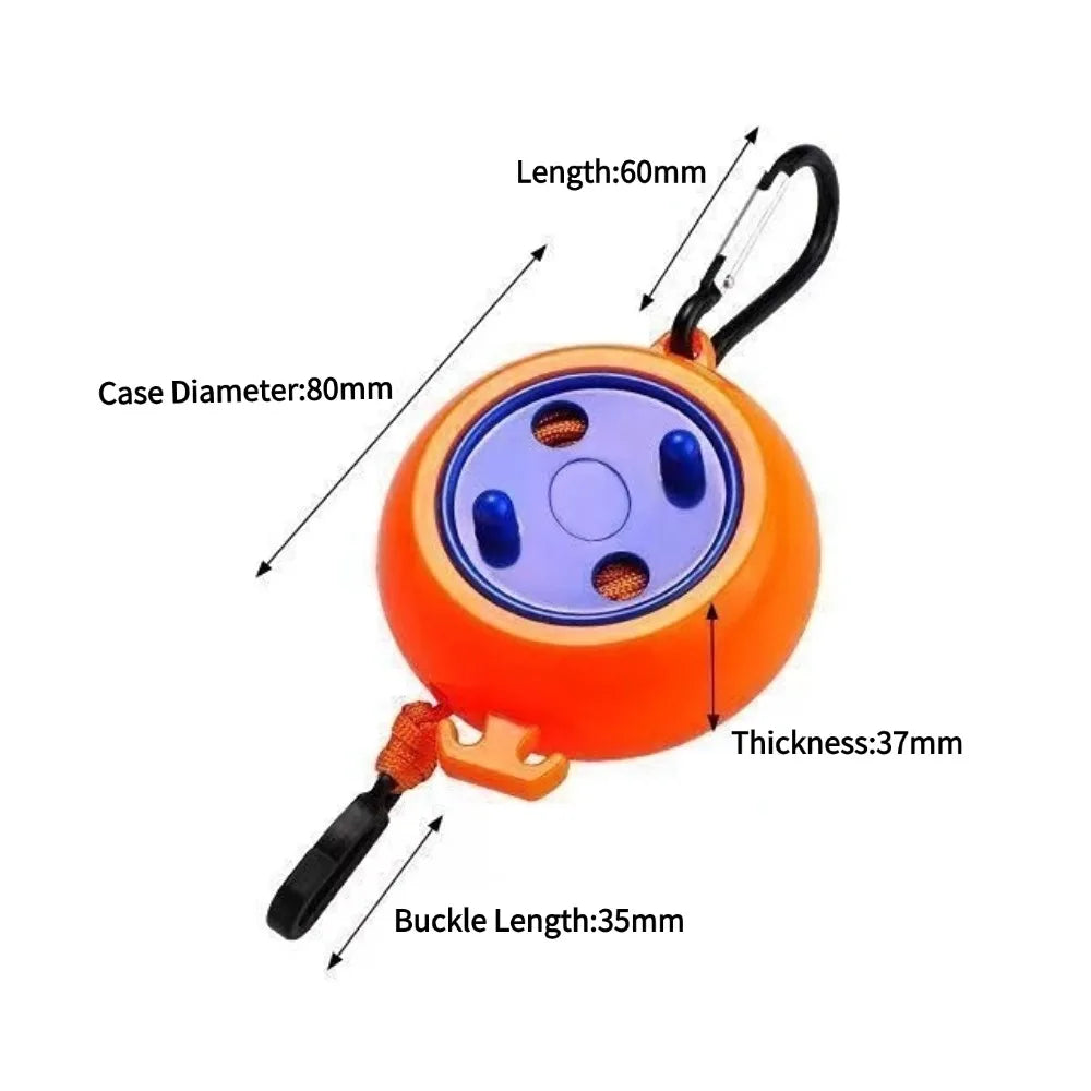 8M Retractable Clothesline Portable Travel Drying Rope Windproof Anti-Slip Laundry Line for Hotel Camping Outdoor Indoor Home