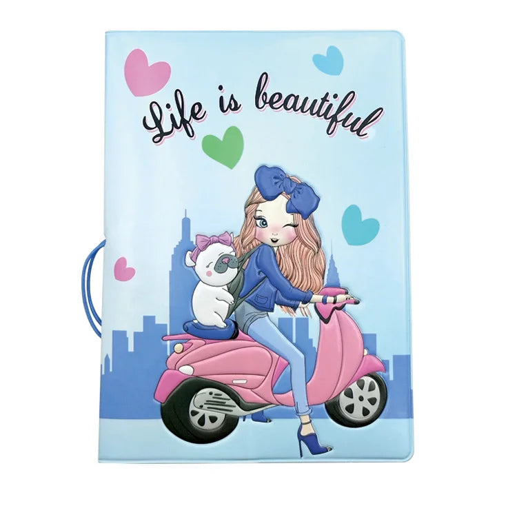 1 Piece I Love Travel 3D PVC Passport Case/Cover Passport Holder/Wallet School Supplies Stuff for Students