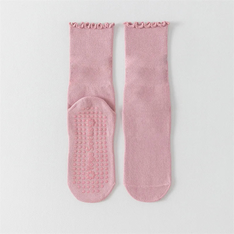 Professional Women Yoga Socks Ladies Fitness Cotton Breathable Non-Slip Pilates Socks Damping Dance Ballet Grip Socks for Women