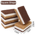 30/5Pcs Scrub Sponges Double-sided Thickened Sandy Fiber Seaweed Sponge Kitchen Dishwashing Cleaning Wipes Magic Scouring Pads