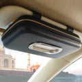 Car Tissue Holder, Sun Visor Napkin Holder, Car Visor Tissue Holder, Luxury PU Leather Backseat Tissue Case Holder