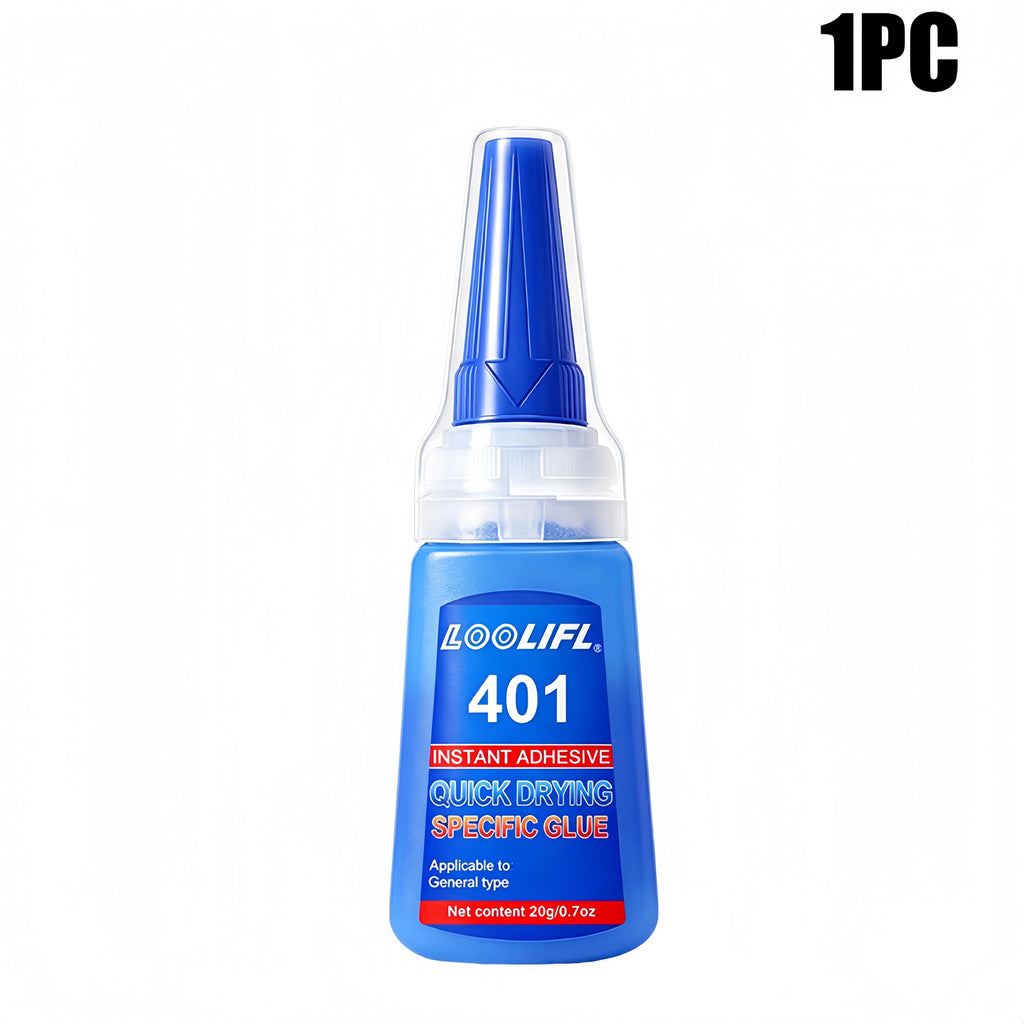 LOOLIFL 401 Clear Instant Super Glue Precise Tip Quick Dry Adhesive DIY Rhinestone Shoe Jewelry Fabric Handcraft Mending