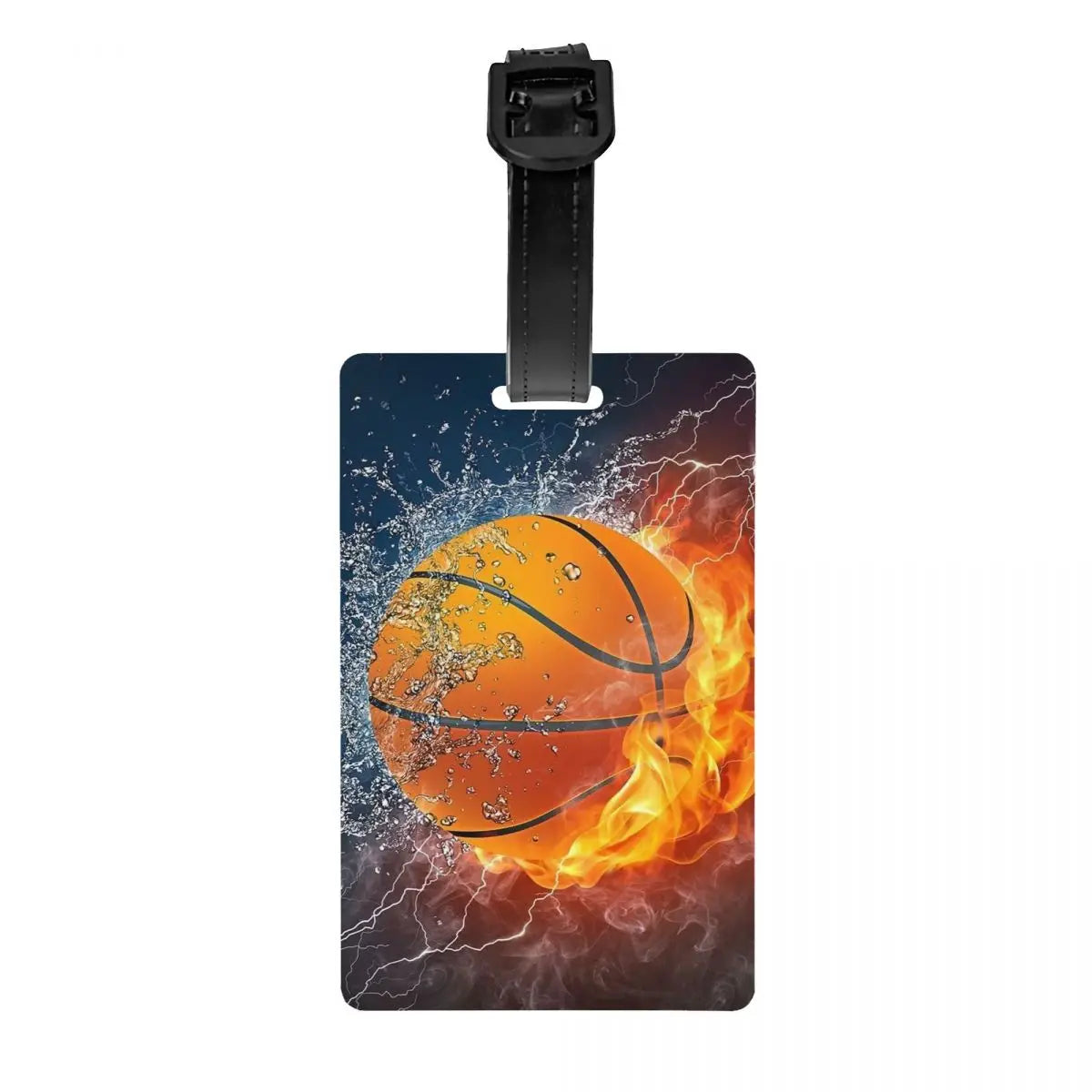 Custom Basketball Dots Round Luggage Tag Privacy Protection Physical culture Baggage Tags Travel Bag Labels Suitcase