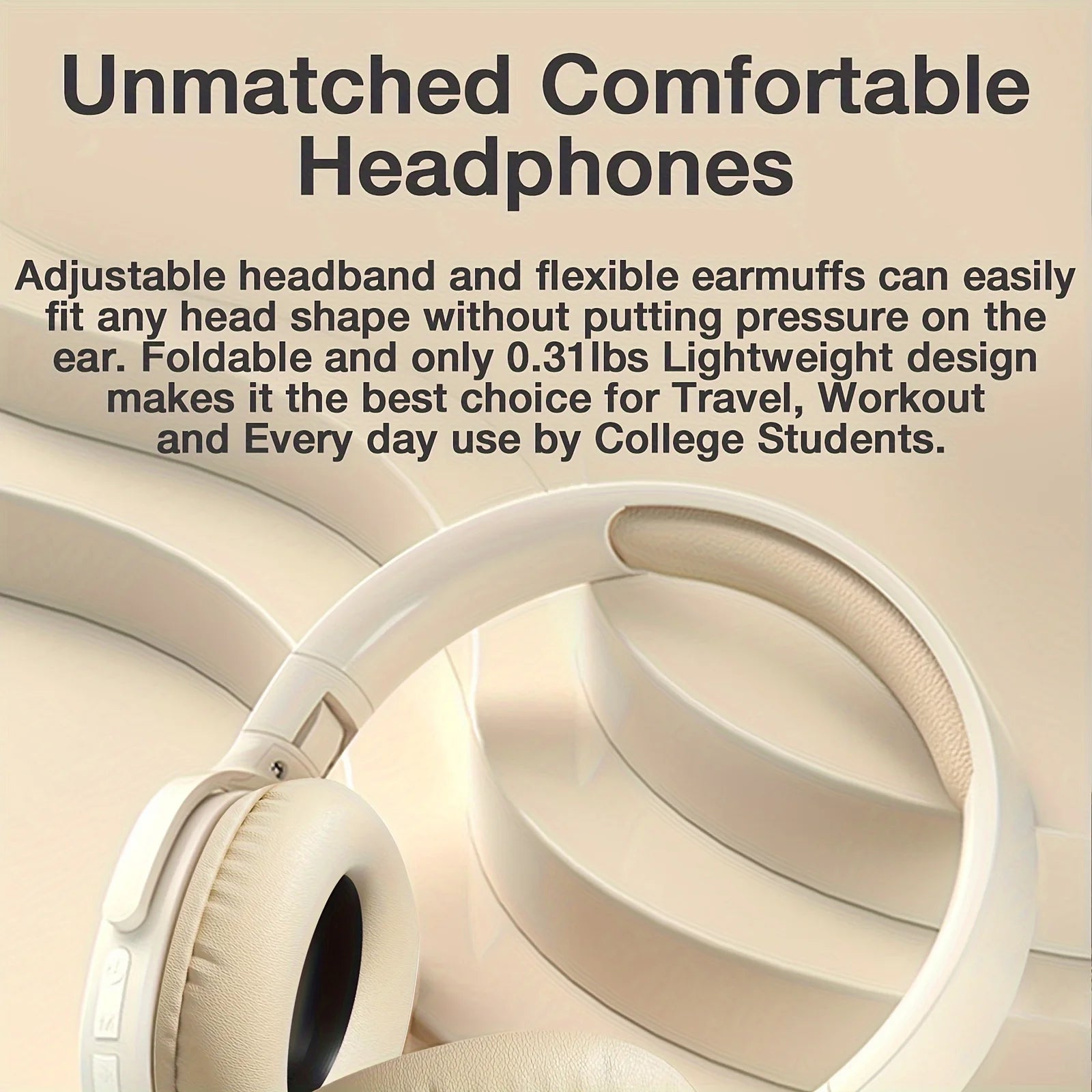 Wireless Bluetooth Earphone Stereo Hifi Headset Super Long Battery Life Game Earbuds Over-ear Wireless Headphones Blutooth