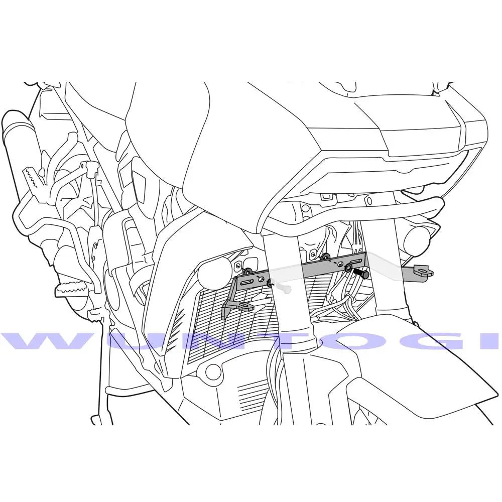 For PA 1250 S PAN AMERICA 1250 Pan American Accessories Fog Lights Auxiliary Bracket Motorcycle Driving Lamp Spotlight Bracket
