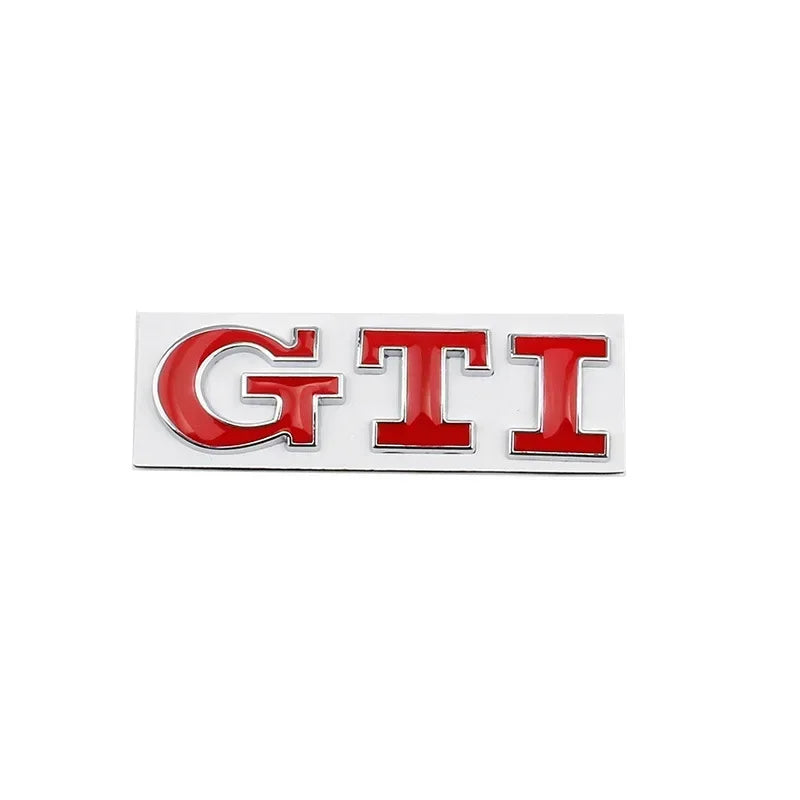 Metal Car GTI Logo Rear Trunk Emblem Stickers Decals for Volkswagen Golf 4 5 6 7 8 Passat Jetta Polo Touareg GTD GLI Touran