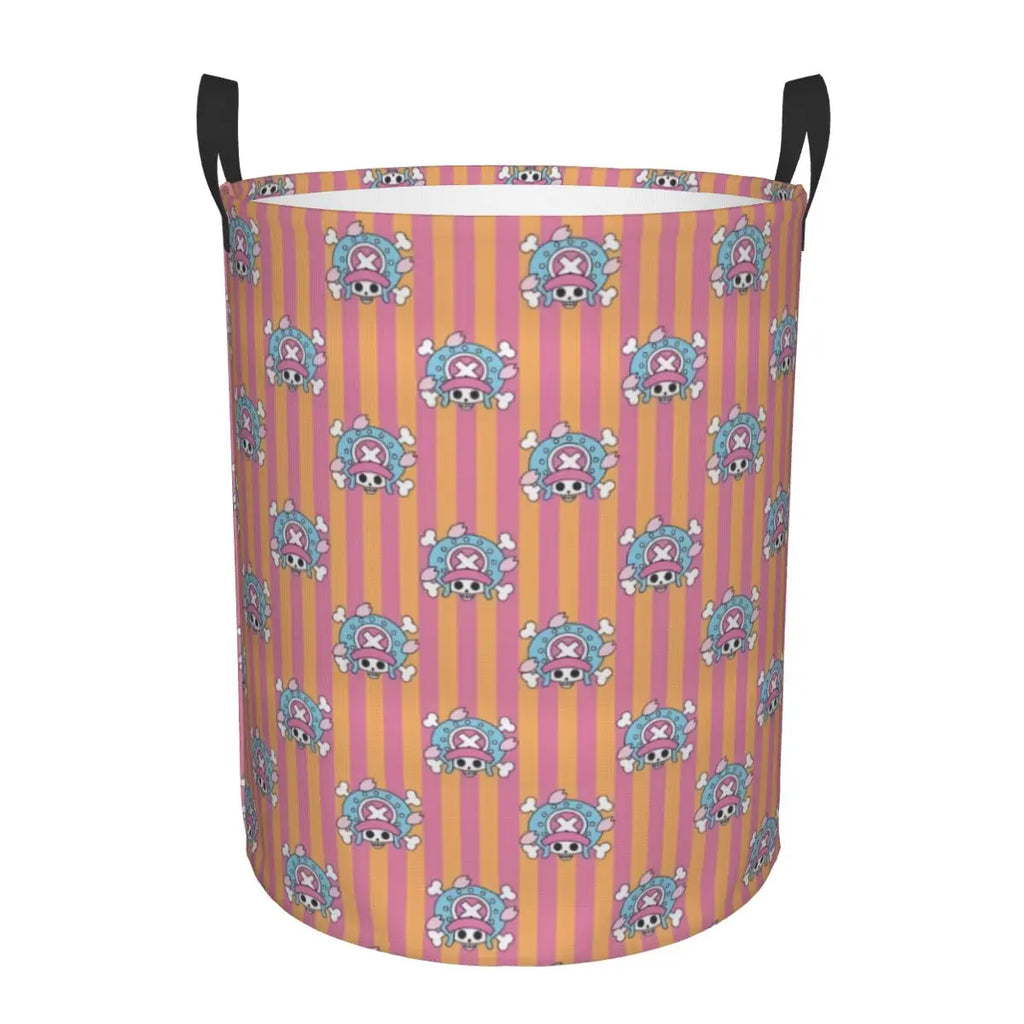One Piece Tony Tony Chopper Laundry Basket Collapsible Anime Clothing Hamper Bathroom Organizer Storage Bins