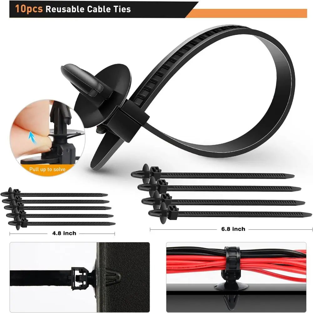 Car Plastic Fastener Clips Kit Car Trim Plastic Rivets Push Retainer Clips With Door Trim Panel Tools Set