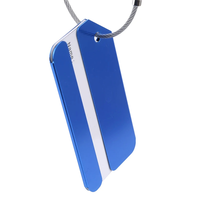 5Pcs Luggage Tags Aluminium Alloy Suitcase Tag Luggage Tag Id Luggage Tags For Suitcases Travel Luggage Baggage Identifier