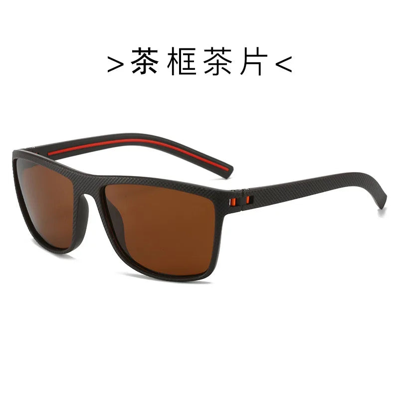 Eyewear Men Polarized Sunglasses Driving Outdoor UV Protective Square Large Frame Sun Glasses Sports Run Cycling Fishing T218