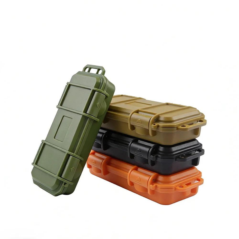 17.5x7cm EDC Tactical Waterproof Anti-fall Storage Box for Hardware Tools Plastic Shockproof and Pressure-resistant Tool Box