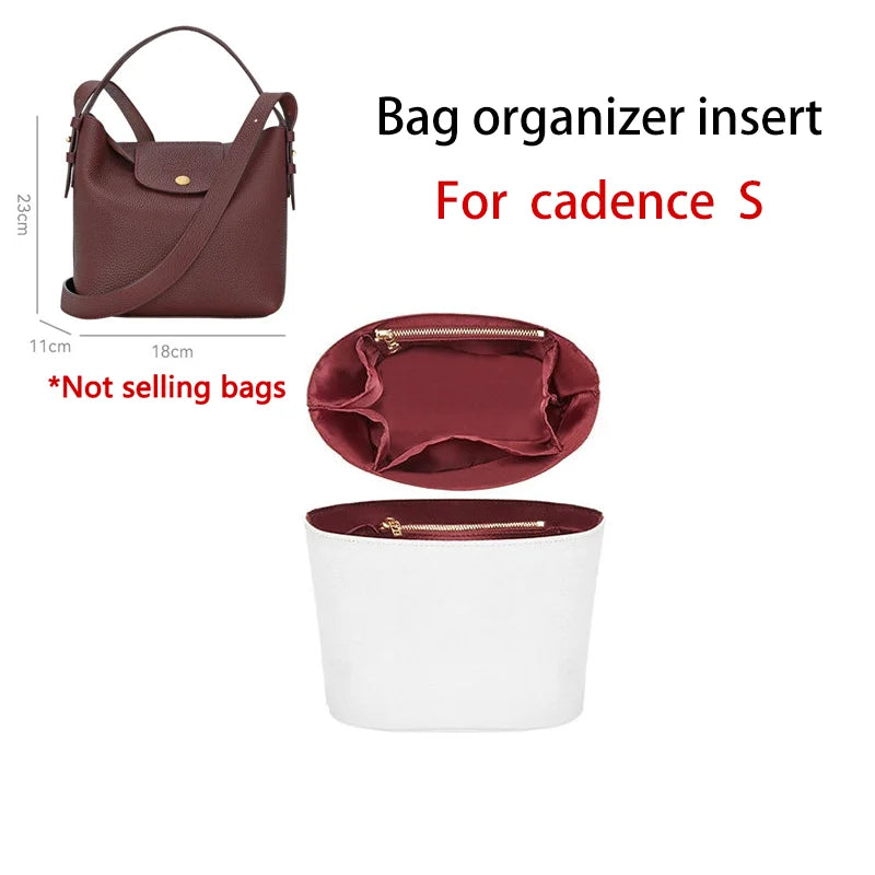 Bag Organizer Insert For Le Cadence Longchamp Waterproof Durable Fashion Bag Support Storage Inner Modification Bag Accessories