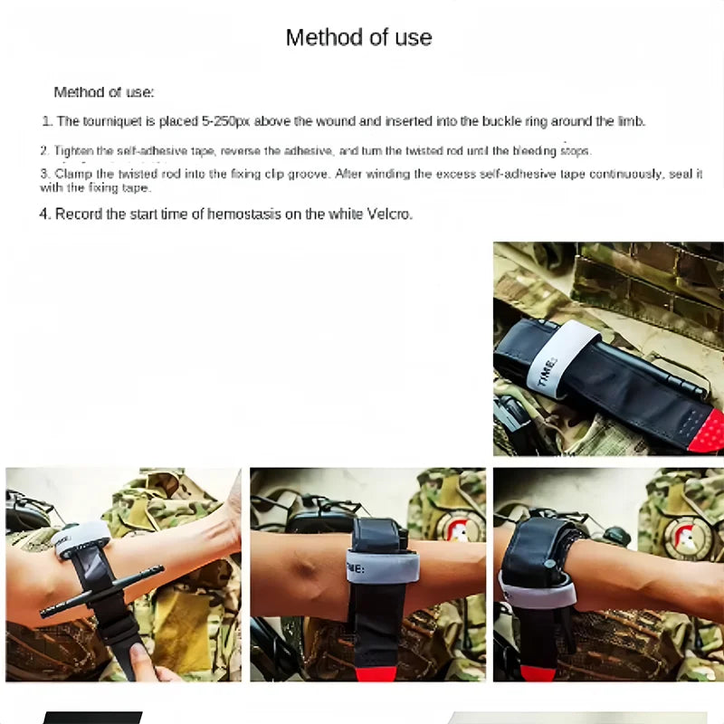 65-95cm Medical Tourniquet Combat Tactical Emergency First Aid Camping Equipment